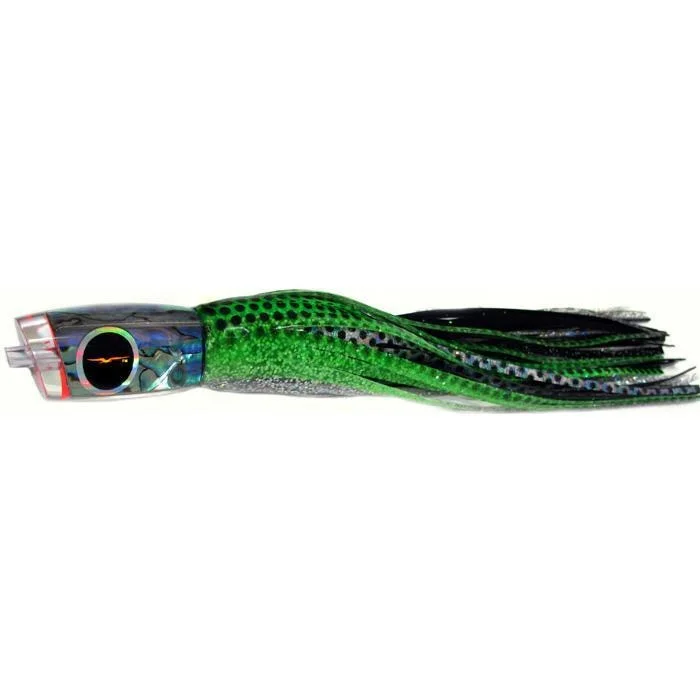 Fishing line fast action-Black Bart Mini 1656 Angle Medium Tackle Lure - Green Dot/Black Dot