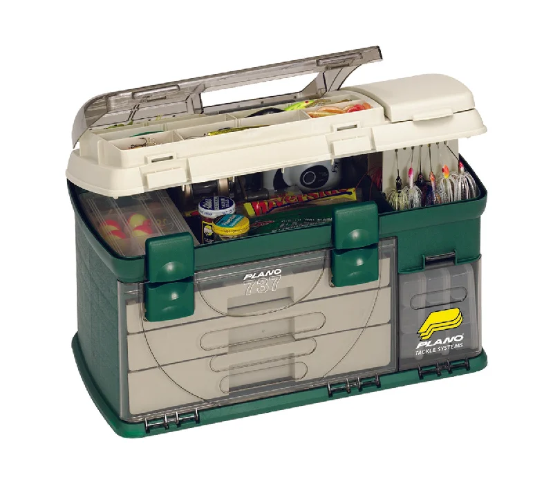 Fishing reel low spool-Plano 3-Drawer Tackle System