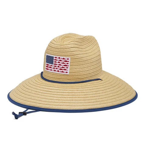 Fishing hook fast tie-Columbia PFG™ Straw Lifeguard Hat