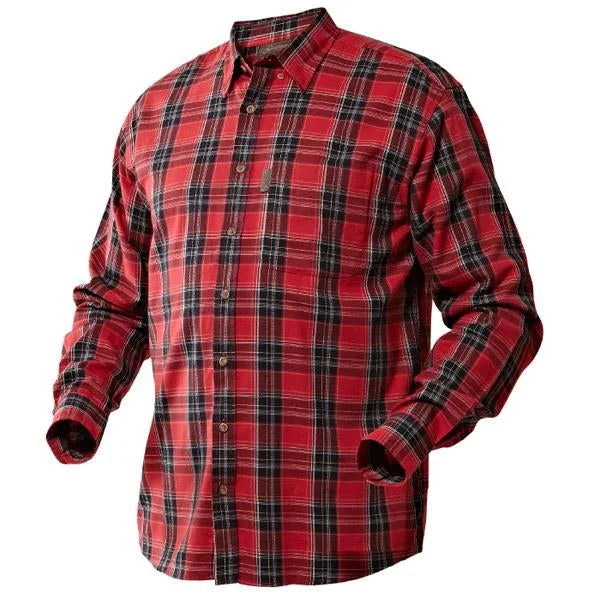 Fishing rod heavy mount-Seeland Edwin Shirt - Spicy Red Check