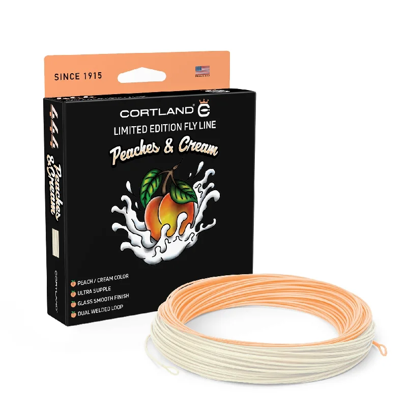 Fishing rod heavy mount-Cortland 444 Peaches & Cream-  Weight Forward Floating Fly Lines