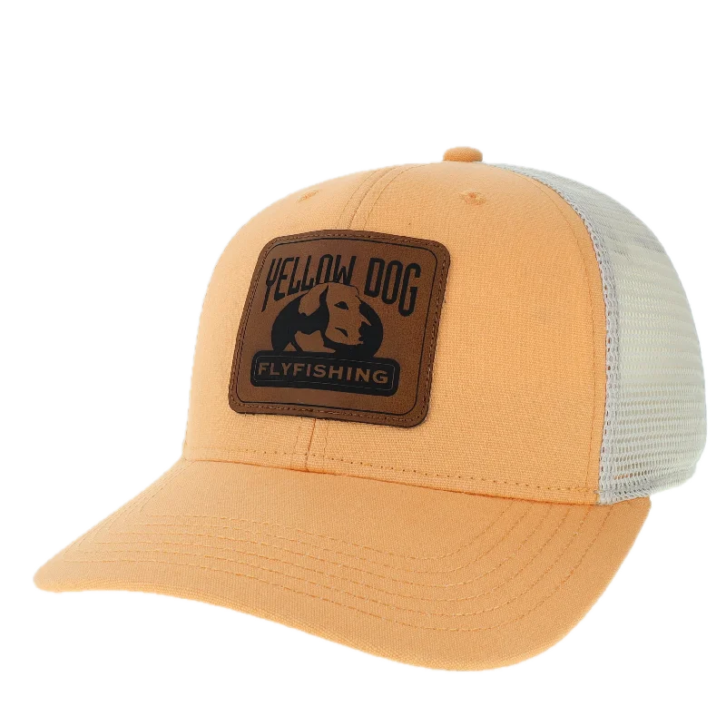 Fishing bait mixing bag-Yellow Dog Trucker Hat - Peach Stone