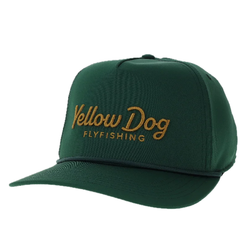 Fishing rod bank mount-Yellow Dog Legacy Caddy Hat - Dark Green