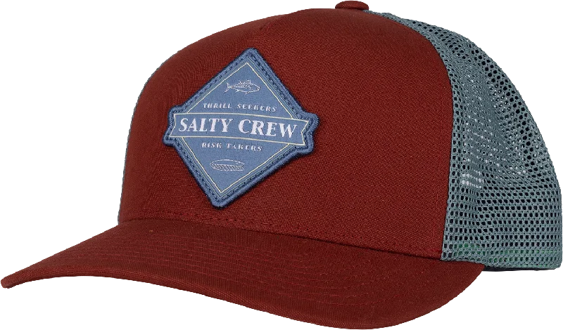 Fishing rod telescopic holder-Salty Crew Twin Tails Retro Trucker Hat