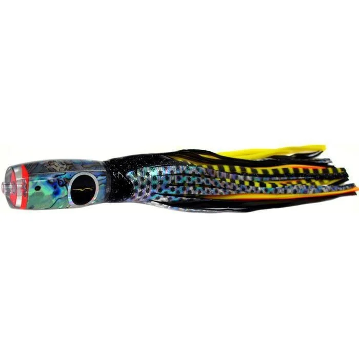 Fishing hook rust shield-Black Bart Mini 1656 Flat Nose Medium Tackle Lure - Black Dot/Yellow Tiger