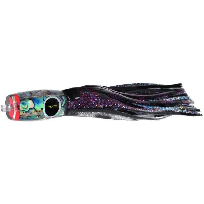 Fishing rod quick holder-Black Bart Mini 1656 Flat Nose Medium Tackle Lure - Purple/Black Dot