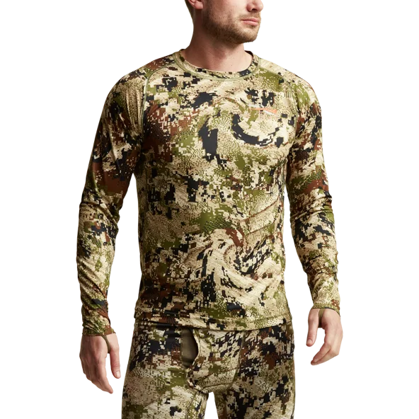 Fishing rod surf holder-'Sitka' Men's Core Lightweight Crew Shirt - Big Game : Turkey : Optifade Subalpine