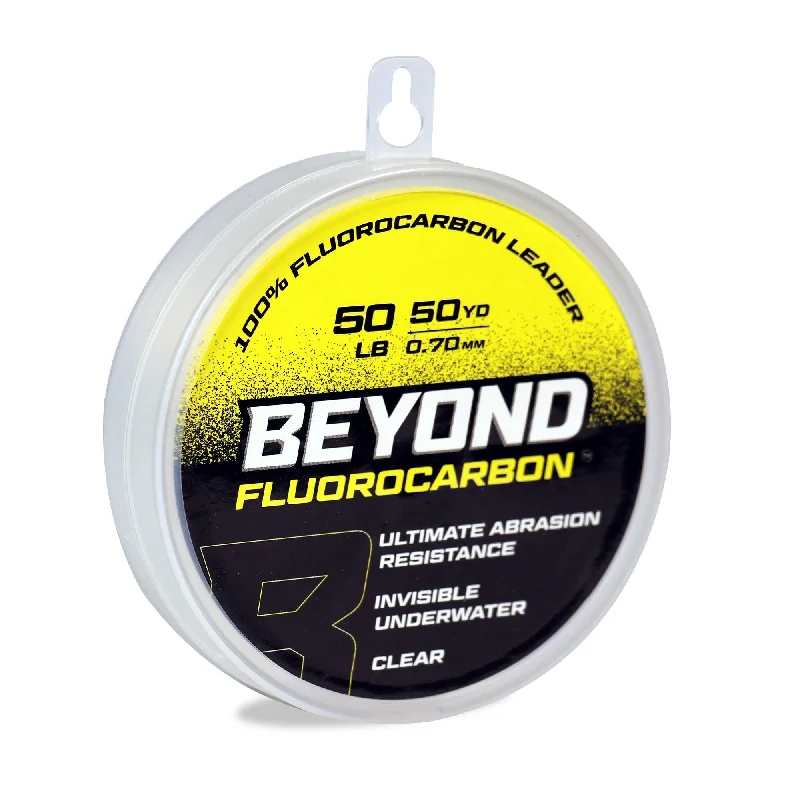 Fishing rod portable combo-Beyond Fluorocarbon Leader Material 50YD  Clear