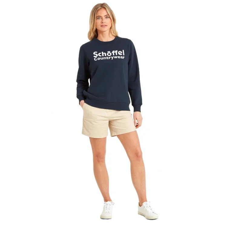 Fishing line thin control-Schoffel Ladies St Helier Sweatshirt - Navy