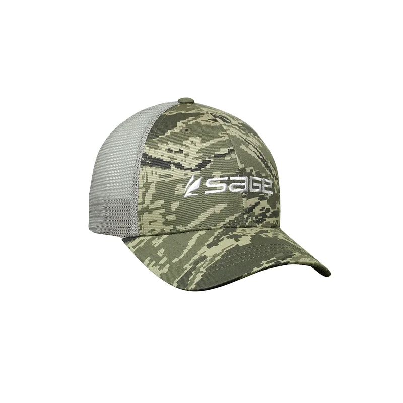 Fishing tackle durable pouch-Sage Mesh Back Digi-Camo Ball Cap