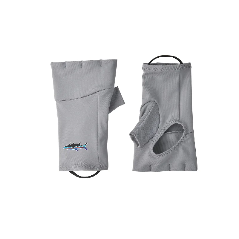 Fishing tackle rigid rack-Patagonia Sun Gloves Salt Grey