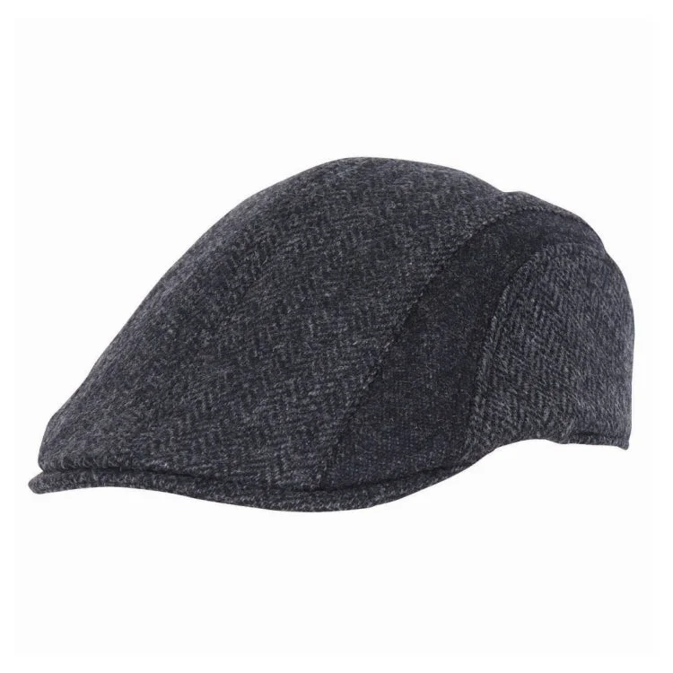 Fishing reel lightweight gear-Barbour Herringbone Tweed Cap - Charcoal