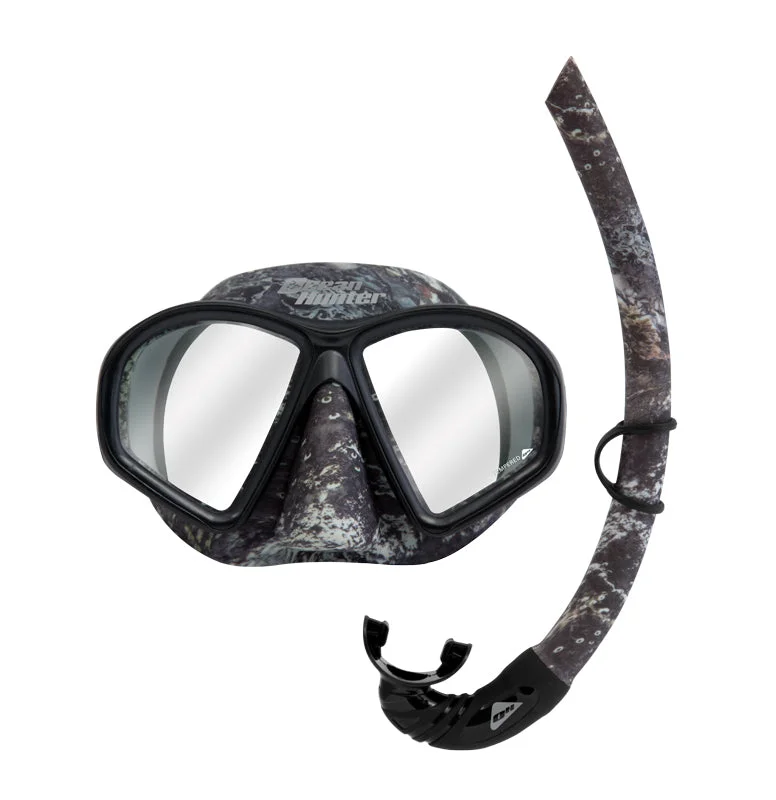 Fishing rod collapsible-Ocean Hunter Camo Mask/Snorkel Set