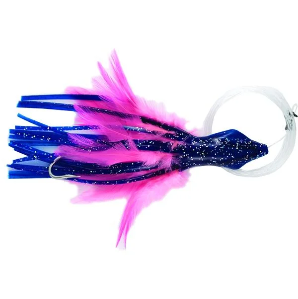 Fishing reel quick retrieve-No Alibi Dolphin Delight Rigged & Ready Trolling Lure - 6 Inches