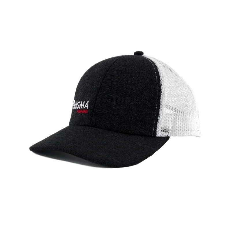 Fishing reel lightweight stability-Enigma Gray and Red Snapback Hat