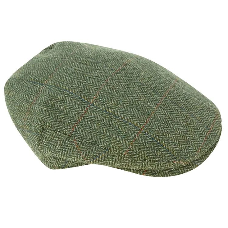 Fishing hook glow shank-Hoggs of Fife Helmsdale Waterproof Tweed Cap