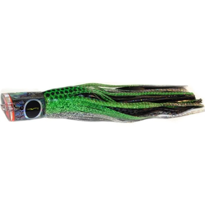 Fishing hook durable tip-Black Bart Bad Guy Medium Tackle Lure - Green Dot/Black Dot