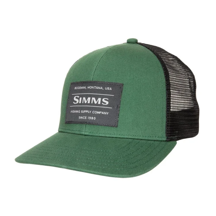 Fishing hook eye cleaner-Simms Original Patch Trucker Cap - Moss