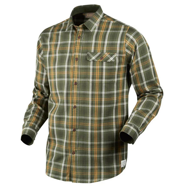 Fishing reel lightweight stability-Seeland Gibson Shirt - Forest Green Check