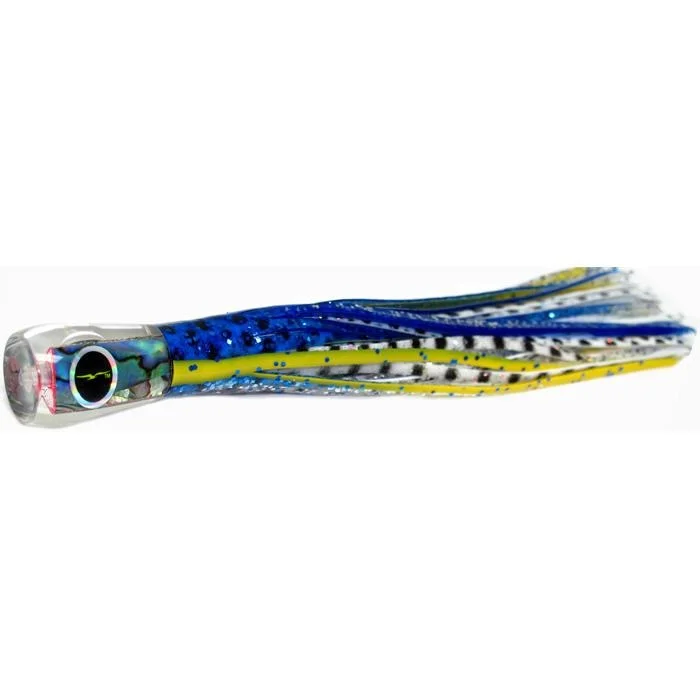 Fishing hook durable hook-Black Bart Bully Micro Bait Lure - Blue Yellow/White Dot