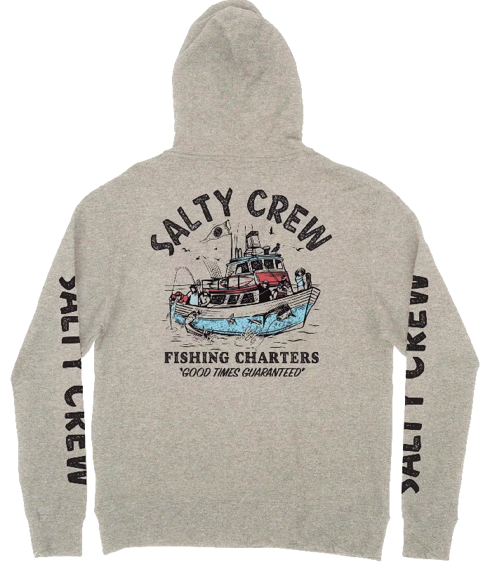 Fishing rod durable grip-Salty Crew Fishing Charters Fleece Hoodie