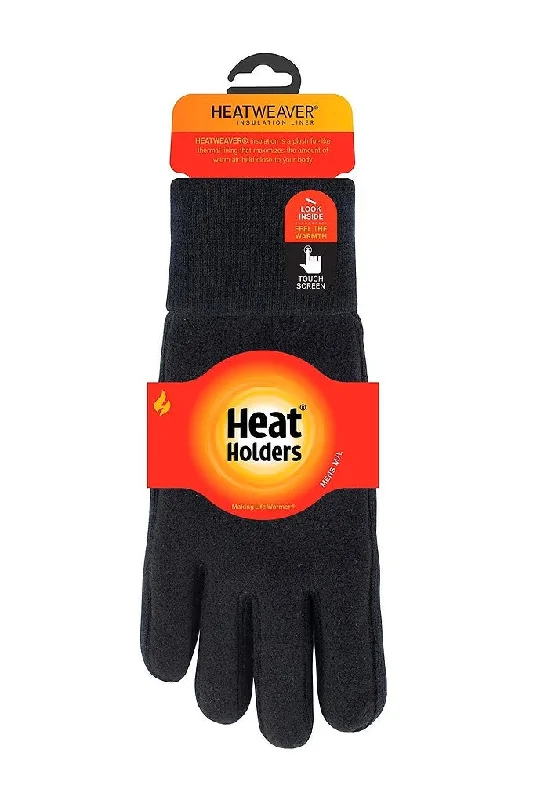 Fishing line knot enhancer-Heat Holders Men's Smart Fleece Touch Screen Gloves