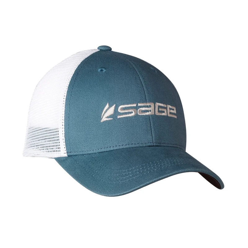 Fishing tackle multi-section-Sage Mesh Back Hat Blue