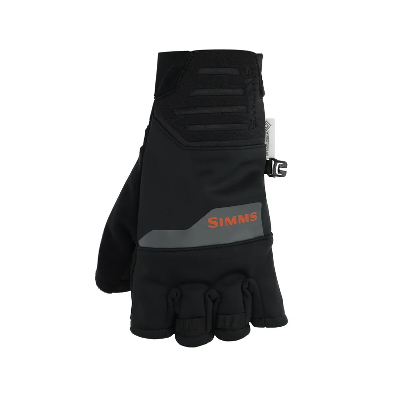 Fishing line spool control-Simms Windstopper Half-Finger Glove