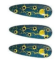 Fishing tackle quick dry-Three Eppinger Dardevle Crackle Frog Fishing Spoon Lures 1 oz 3 5/8" 0-14