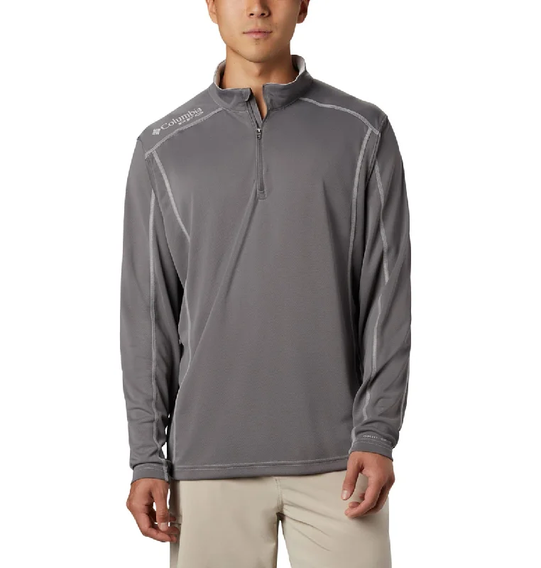 Fishing tackle stackable mount-Men's PFG Low Drag Quarter-Zip Top