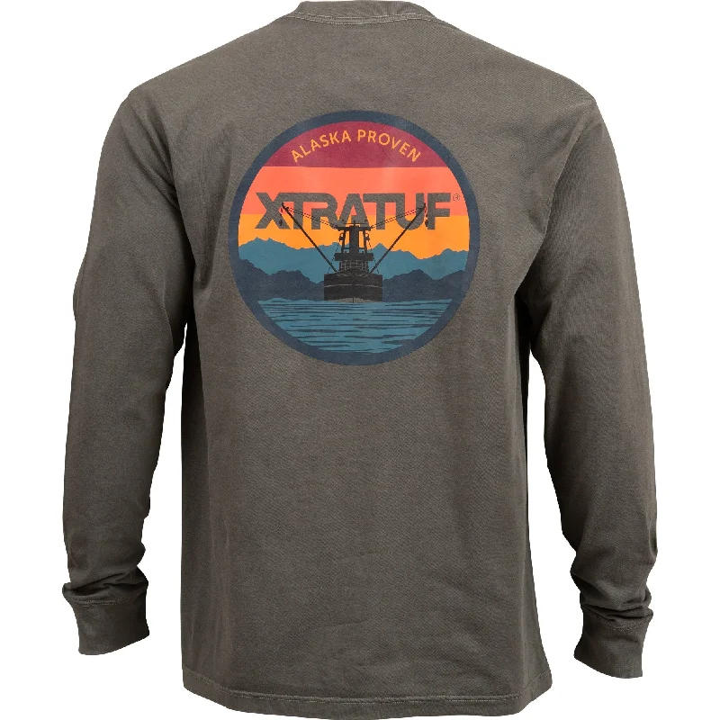 Fishing tackle multi-rack-Xtratuf Sun Washed Men's Ls Tee