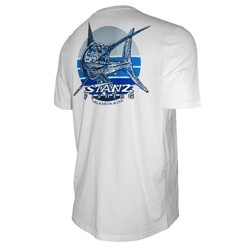 Fishing rod boat rack-Men's Short Sleeve Tee - STANZ Jumping Sword