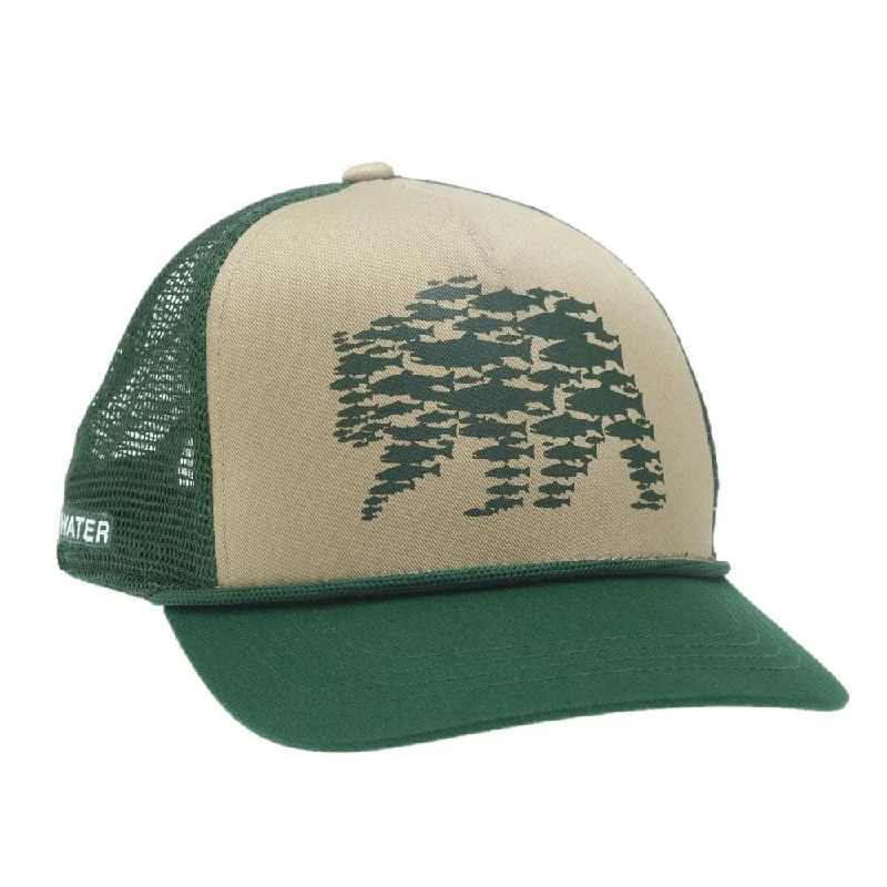 Fishing line thin control-RepYourWater River Griz 5 Panel Hat