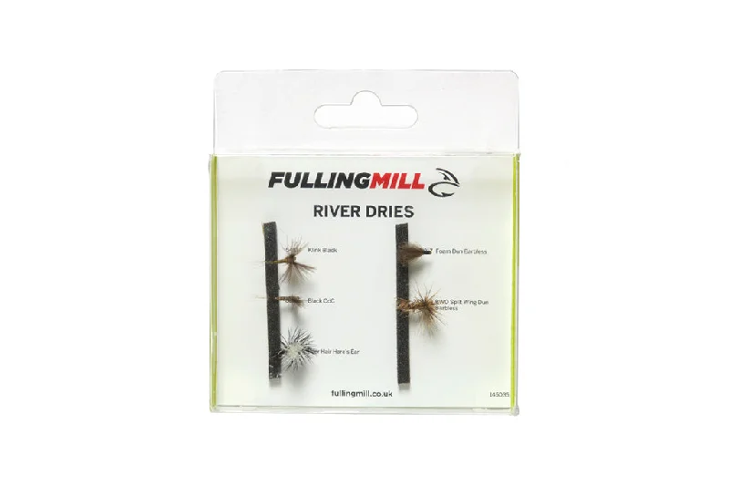 Fishing reel smooth gear-FULLING MILL GRAB A PACK - RIVER DRIES SELECTION