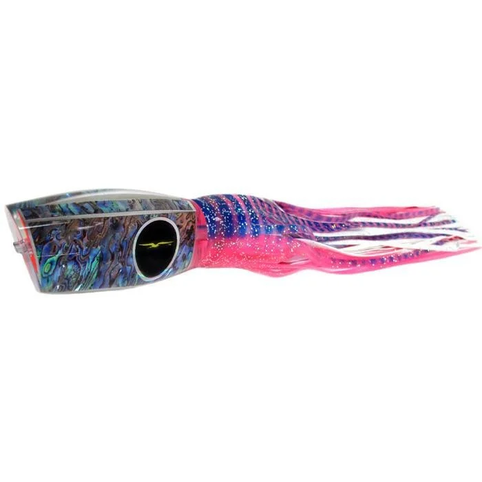 Fishing line smooth hold-Black Bart Braziliano Heavy Tackle Lure - Pink Tiger/White