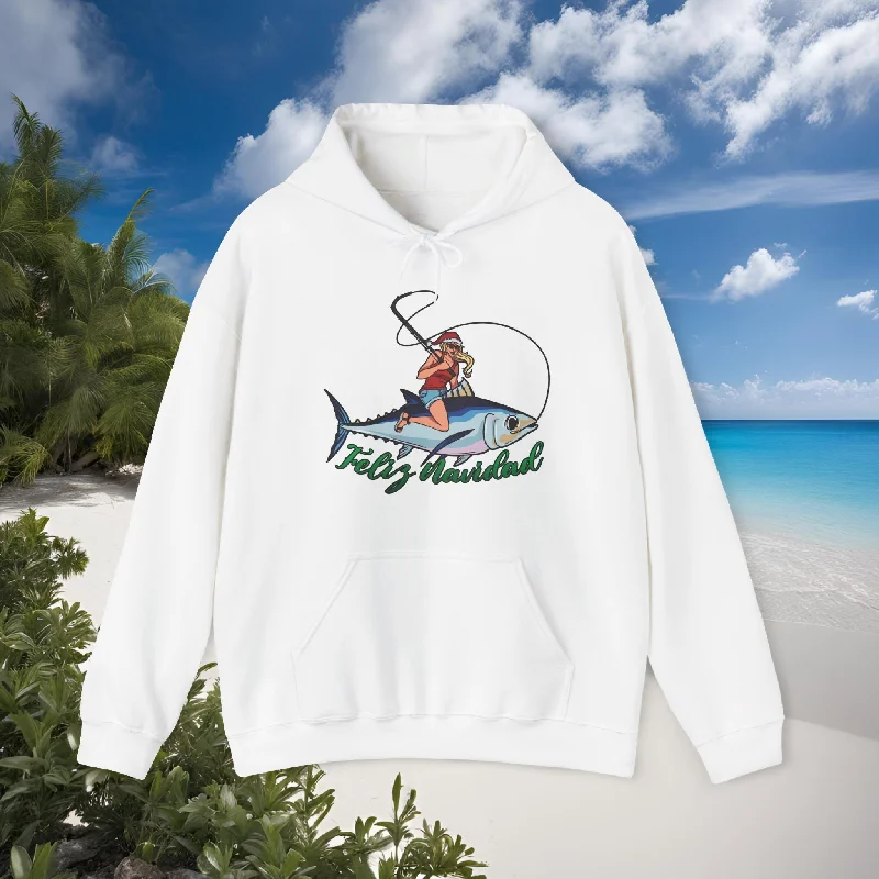 Fishing bait floating rig-Feliz Navidad Hoodie