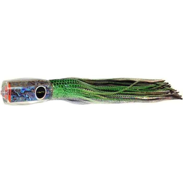 Fishing tackle carry mount-Black Bart 1656 Flat Nose Medium Heavy Tackle Lure - Green Dot/Black Dot