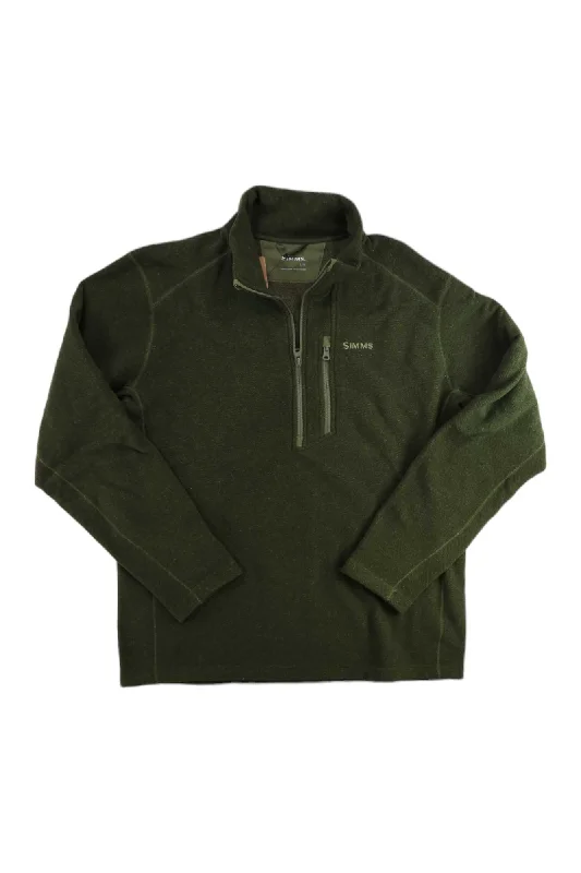 Fishing rod heavy strap-Simms Men's Rivershed-Half Zip Top