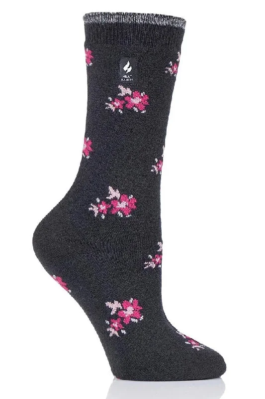 Fishing line cast enhancer-Heat Holders Women's Ultra Lite Floral Socks