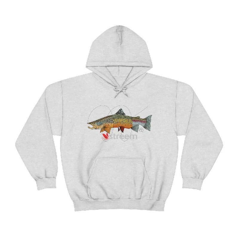 Fishing bait scent holder-Tri-Trout Premium Blend Hoodie