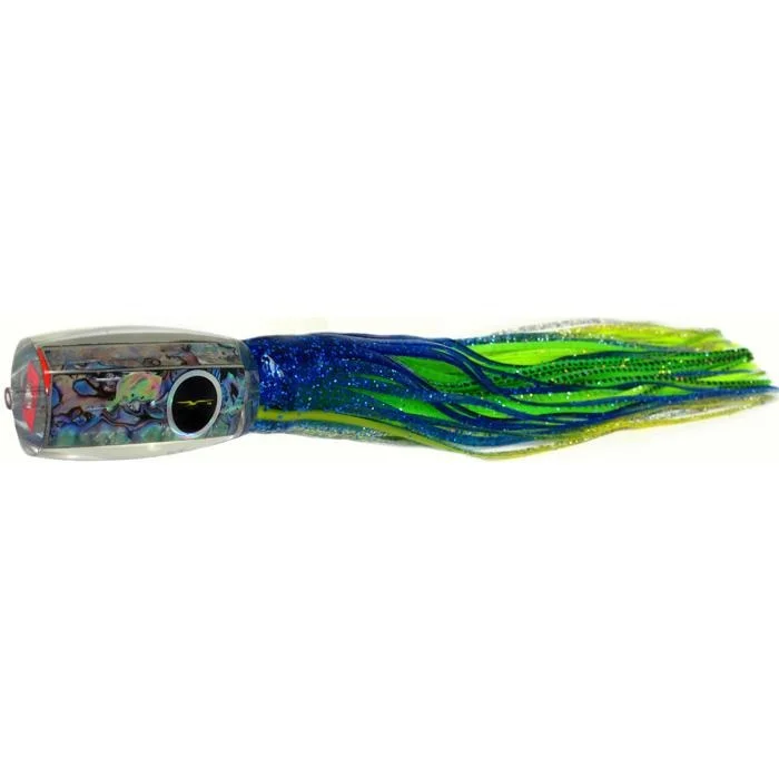 Fishing bait live mount-Black Bart 1656 Flat Nose Medium Heavy Tackle Lure - Blue Yellow/Green Chartreuse