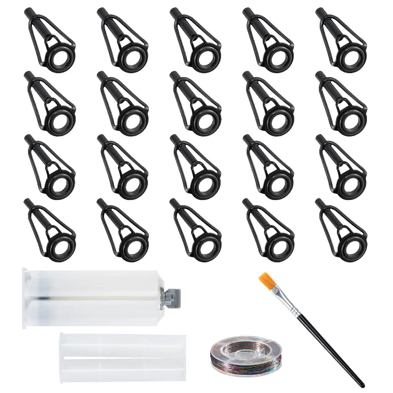 Fishing reel dual drag-Dr.Fish 23pcs Rod Tip Repair Kit