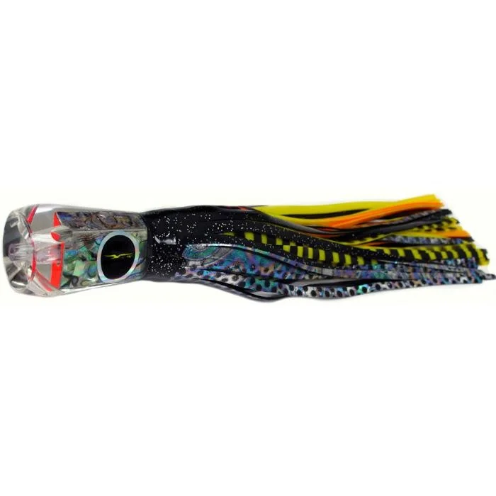 Fishing line cast tension-Black Bart Cairns Prowler Medium Tackle Lure - Black Dot/Yellow Tiger