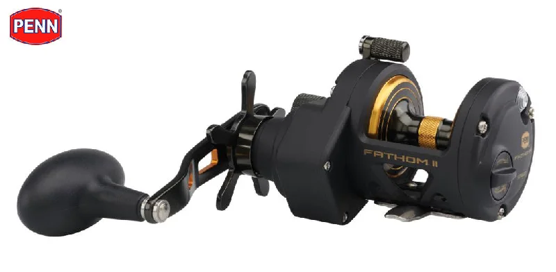 Fishing reel smooth hold-New PENN® Fathom® II 12 Star Drag Mag Brake Multiplier Reel - 1505232