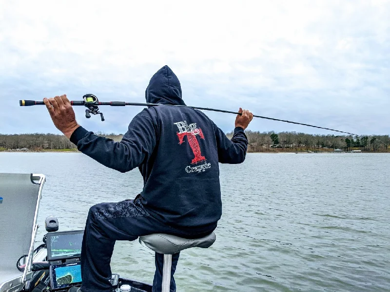 Fishing hook quick snag-Big T Hoodies