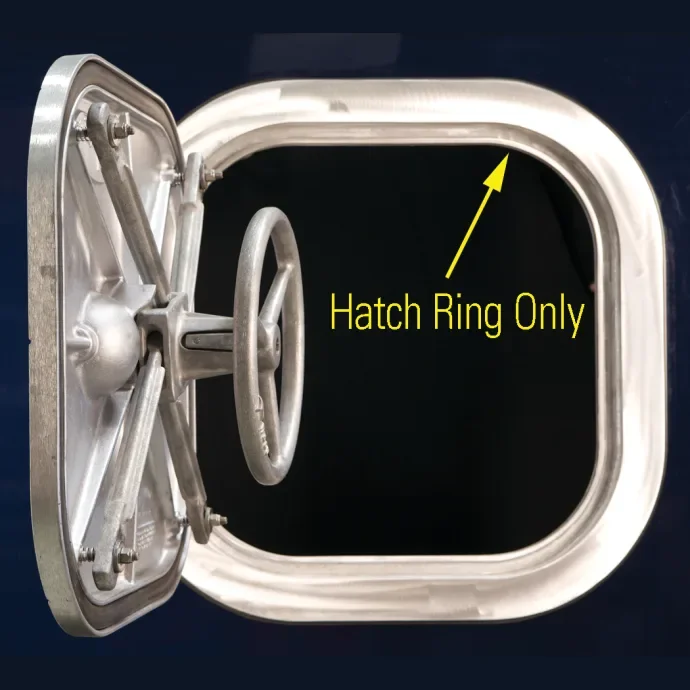 Fishing reel quick control-Freeman - Stainless Steel Ring for Square Lift Out Hatch