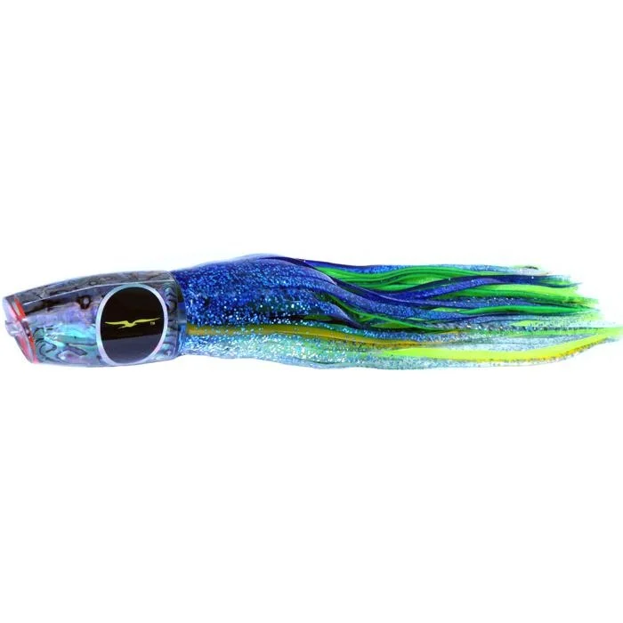 Fishing hook durable point-Black Bart Big Rock Plunger Medium Heavy Tackle Lure - Blue Yellow/Green Chartreuse