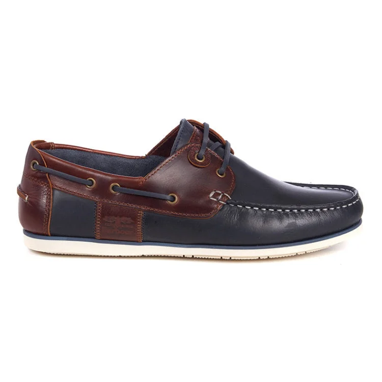 Fishing tackle durable strap-Barbour Capstan Boat Shoes - Navy/Brown