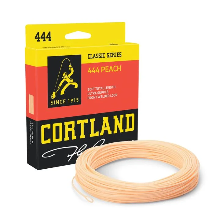 Fishing bait drying holder-Cortland Classic 444 Peach Double Taper Floating