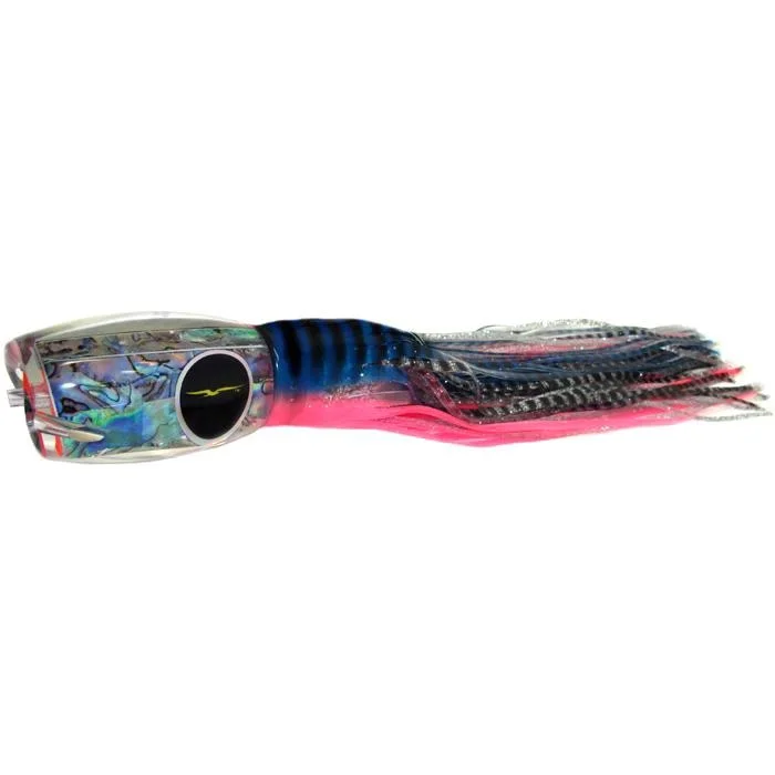 Fishing hook saltwater ready-Black Bart Blue Breakfast Heavy Tackle Lure - Blue Pink Tiger/Silver Tiger